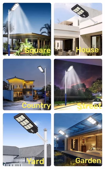 Farola LED de ahorro de energía con batería de litio, farola Solar superbrillante resistente al agua para exteriores