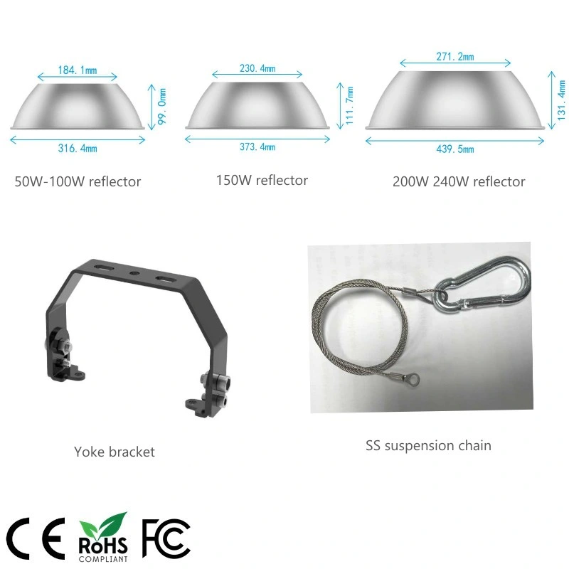 B2b Hot Selling 5 Years Warranty IP65 UFO LED Canopy Light 150lm/W 150W Workshop Super Market High Bay Lamp LED